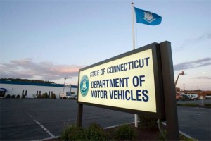 Connecticut DMV sign
