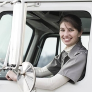 female truck driver