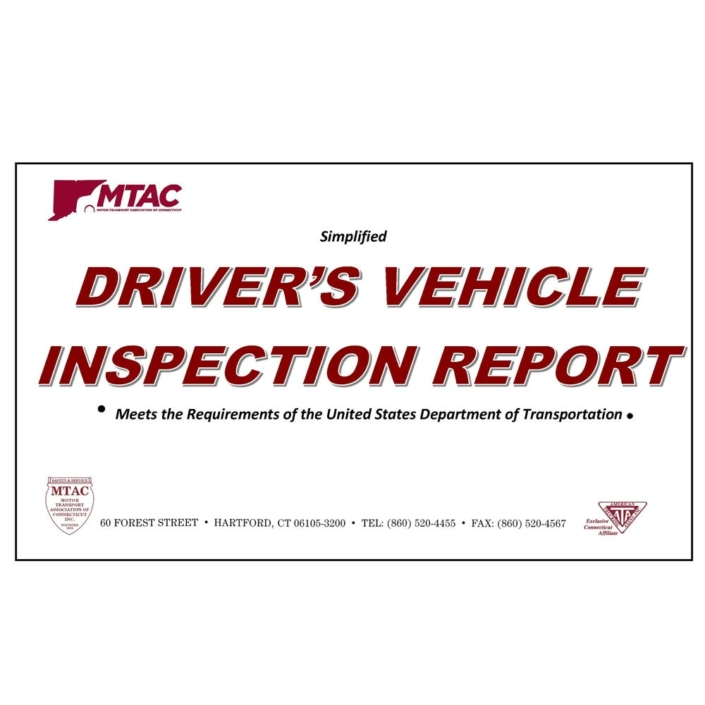 Driver's Vehicle Inspection Report MTAC