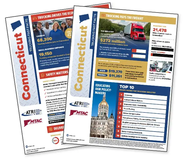 Connecticut Trucking Fast Facts - MTAC, ATRI
